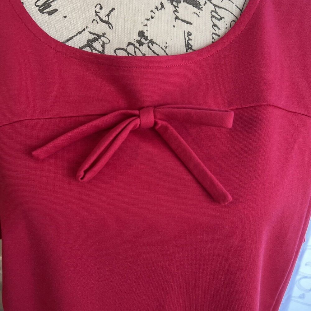 Boden Red Dress with Bow Detail